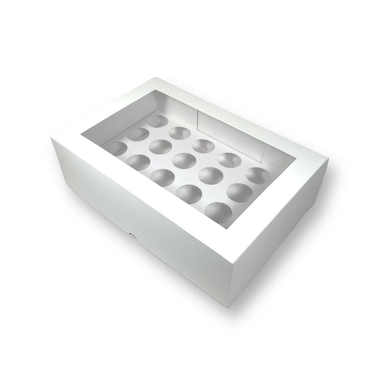 GENERICO - Pack 10 Cajas Para 24 Shots Postres 33x22x10cm