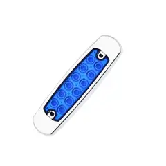 GENERICO - Par Foco Luz Lateral Led Bi-volts Trocha 12-24v LUZ AZUL