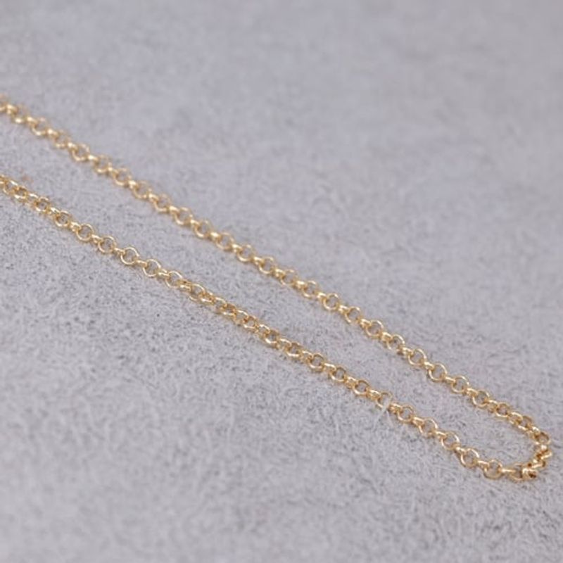 GENERICO - Cadena Tejido Rolo Oro Laminado 18k