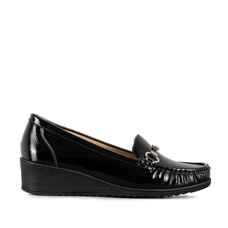 WEIDE - Mocasin Casual Mujer Vintage Cuña Charol Metalica Weide JS73