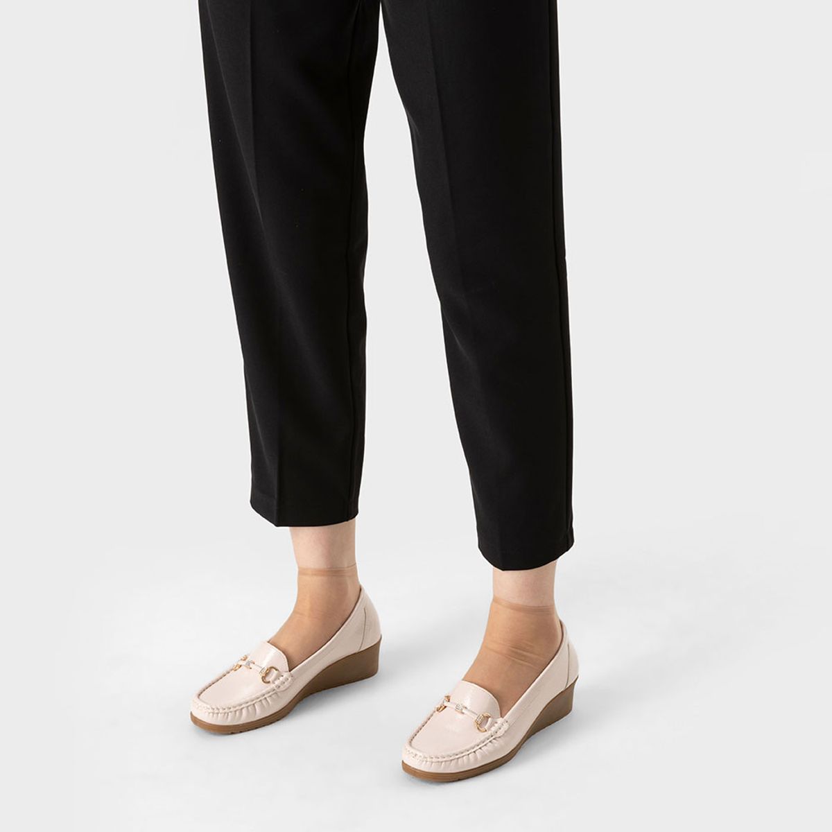 WEIDE - Mocasin Casual Mujer Vintage Cuña Charol Metalica Weide JS73