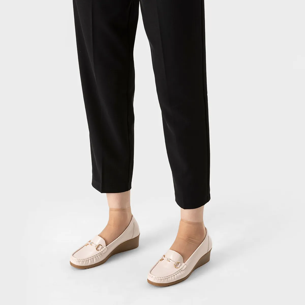 WEIDE - Mocasin Casual Mujer Vintage Cuña Charol Metalica Weide JS73