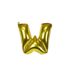 GENERICO - Globo Letra W Dorado 40 pulgadas