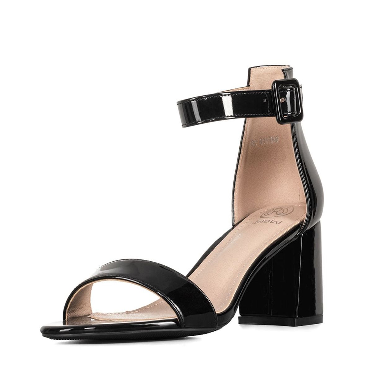 WEIDE - Sandalia Taco Alto Mujer Charol Fiesta Elegante Weide GHE19B