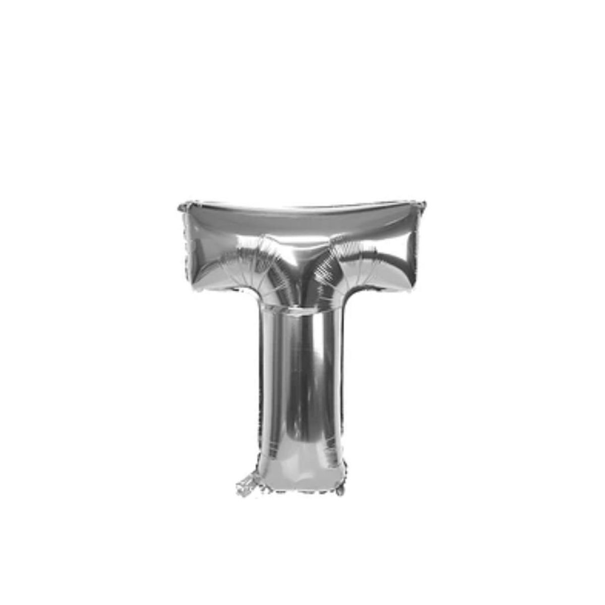 GENERICO - Globo Letra T Plateado 40 pulgadas