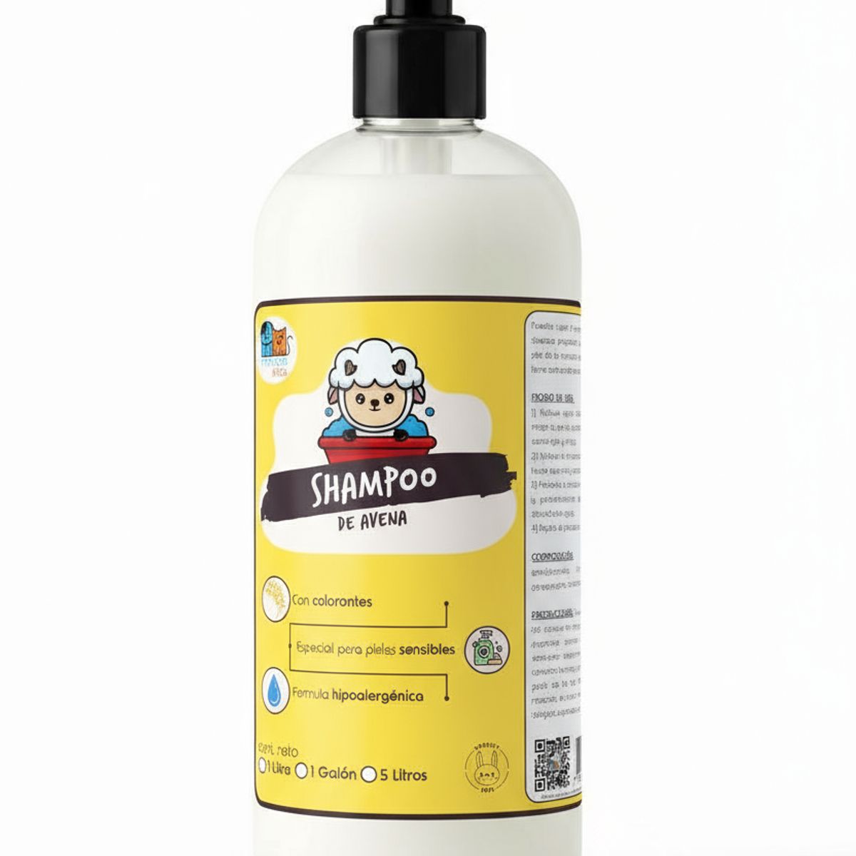 GENERICO - Kit Para Perros Shampoo Avena  Colonia Aroma Durazno Peine