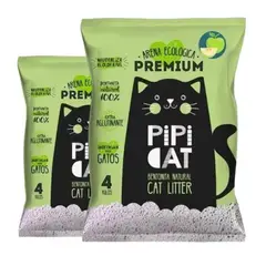 GENERICO - Arena Aglutinante P Gatos 8kg Control Olores Pipicat Manzana