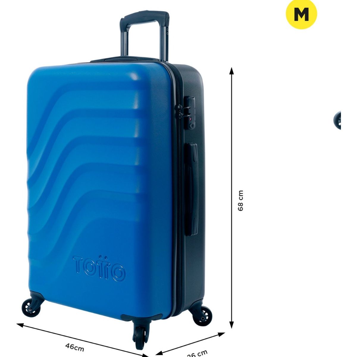 TOTTO - Totto Maleta De Viaje Carry On Ajustable Ruedas 360 M Baz002