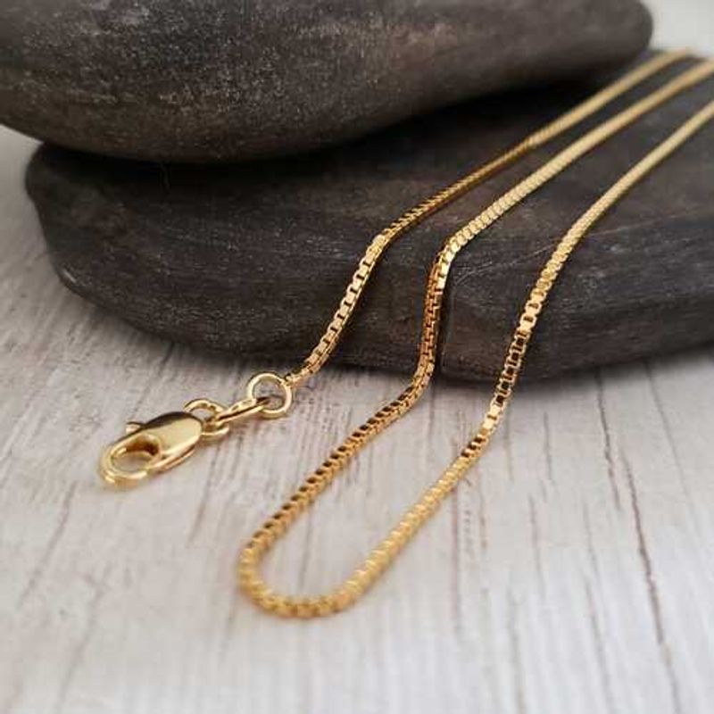 GENERICO - Cadena Tejido Veneciana Oro Laminado 18k