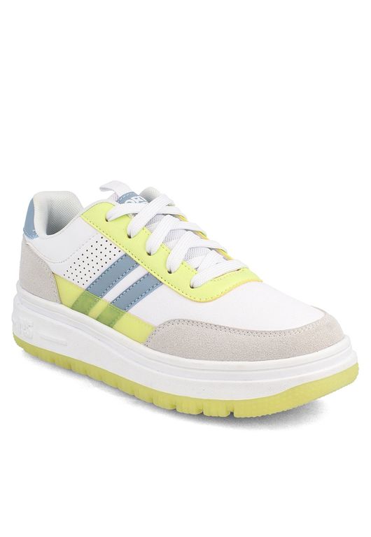 Zapatilla Mujer Turk Blanco-Amarillo