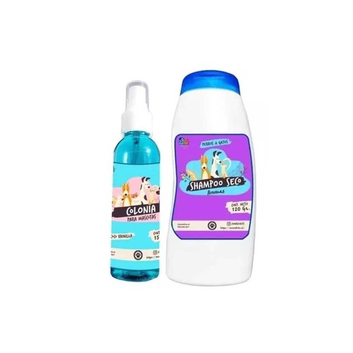 MASCOKITS - Kit Para Gato Shampoo Seco  Colonia Coco-Fruitilicious.