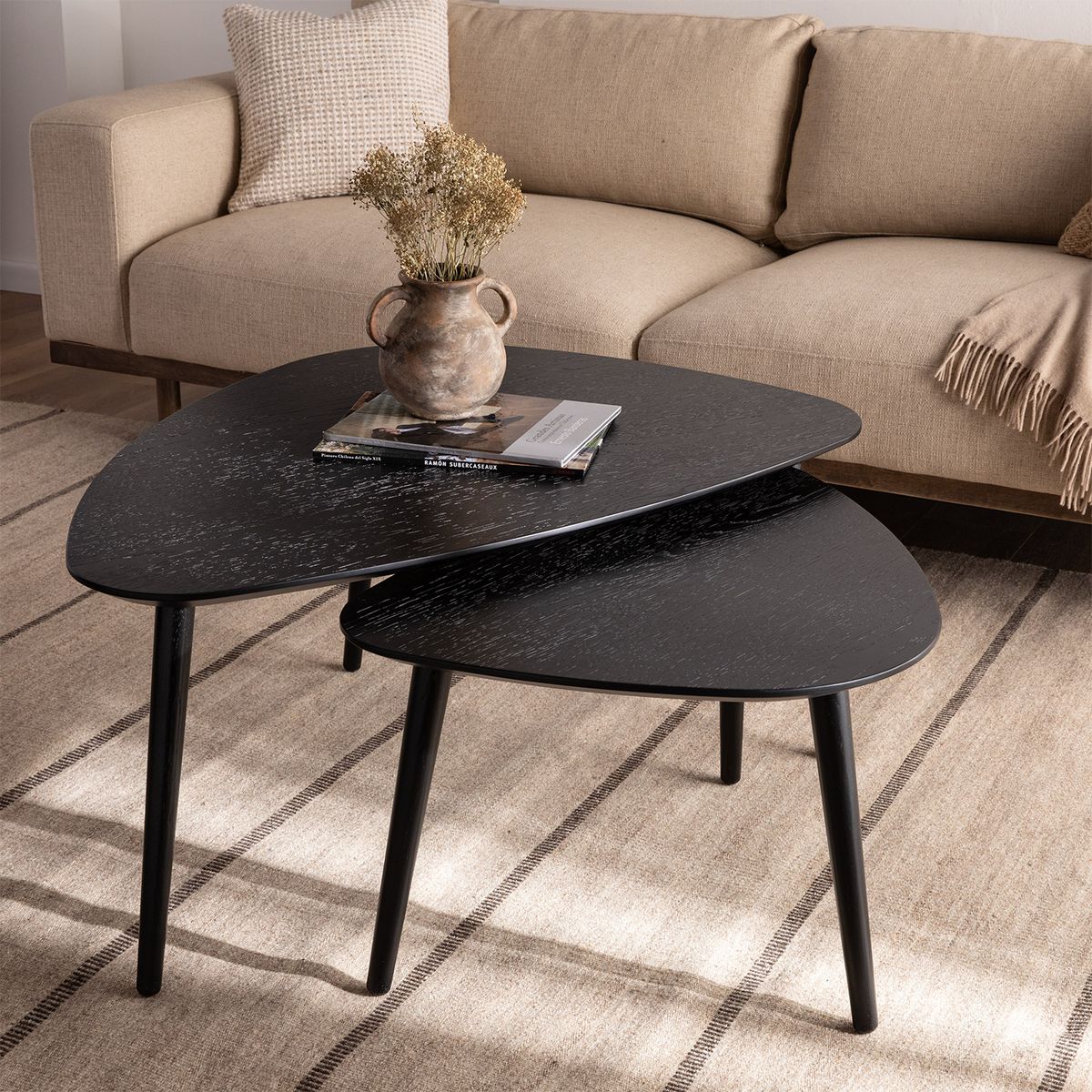 FORM DESIGN - Set de Mesas de Centro Adda Negro Form