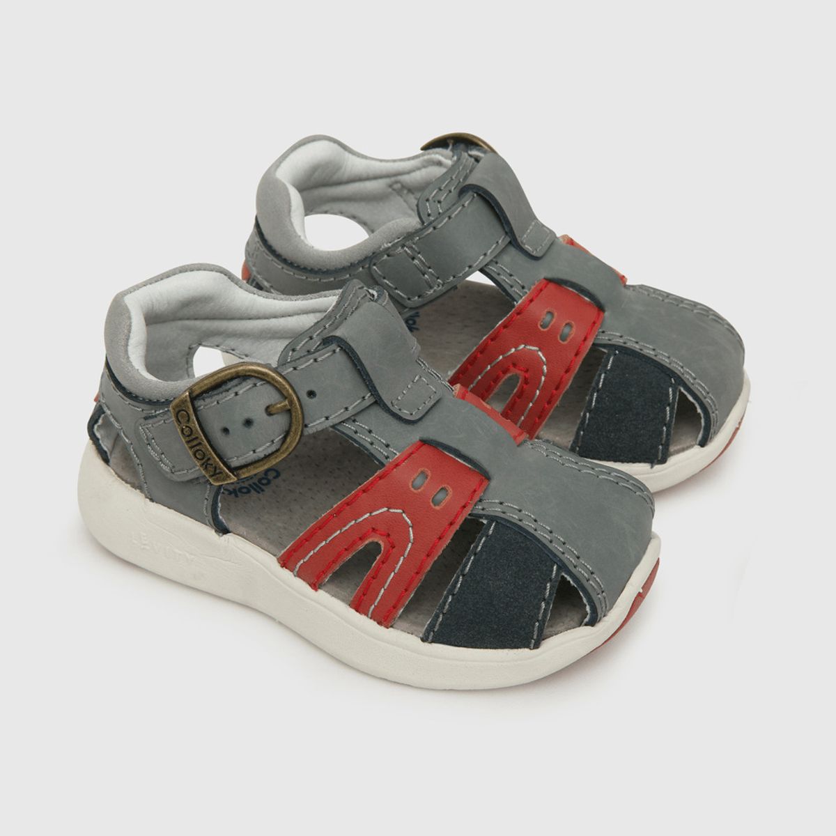 COLLOKY - Sandalia Colloky de niño franciscana gris 21 a 27 430501