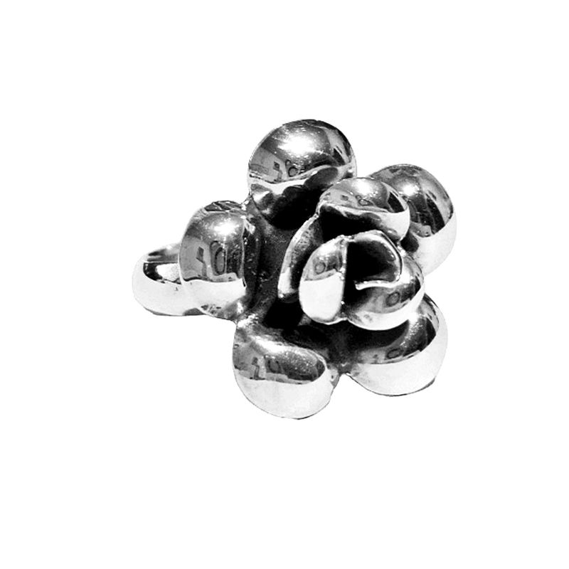 JOYAS MYTOKE - Anillo Mujer Rosa Talla 15 Plata Fina 925 Femenina