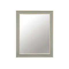 VGO - Espejo Marco Tipo Tejido 30X90 Cm Verde