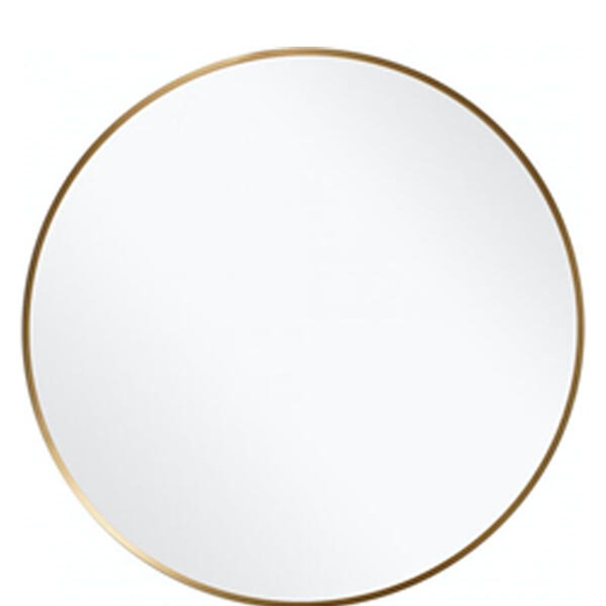 VGO - Espejo decorativo para colgar redondo metal 80 cm Vgo