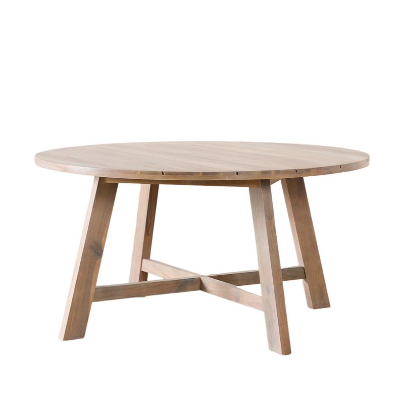 AMOBLE - Mesa De Comedor Atilo Natural Ch Redonda 140 Amoblé