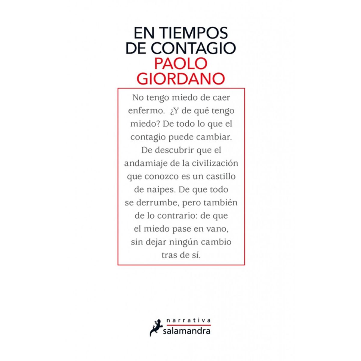 PENGUIN RANDOM HOUSE - LIBRO En Tiempos De Contagio
