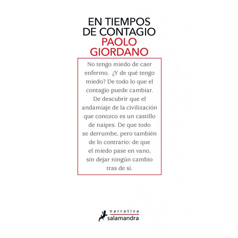 PENGUIN RANDOM HOUSE - LIBRO En Tiempos De Contagio