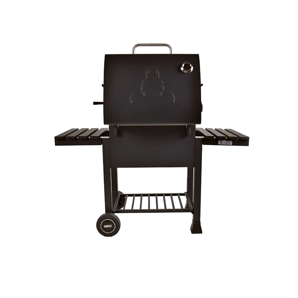 WAYU - Parrilla a Carbón con Spiedo Wayu 115x106x67 cm  Rejilla Iron Cast + Motor  Parrillero Austral