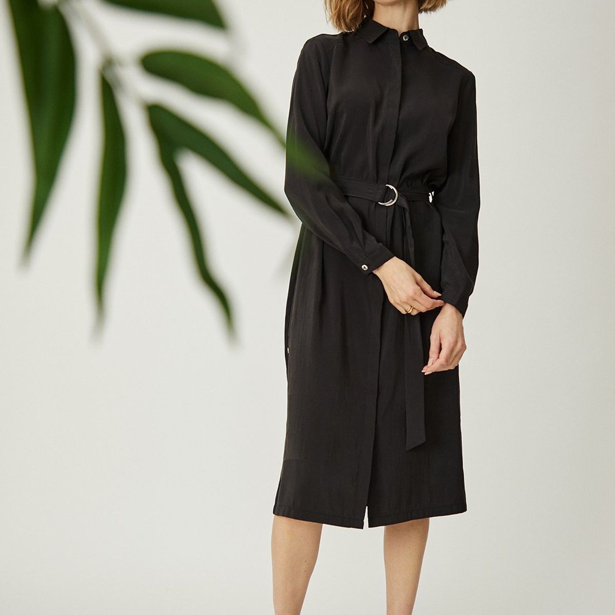 MA GRIFFE - Vestido Largo Negro Mujer Magriffe