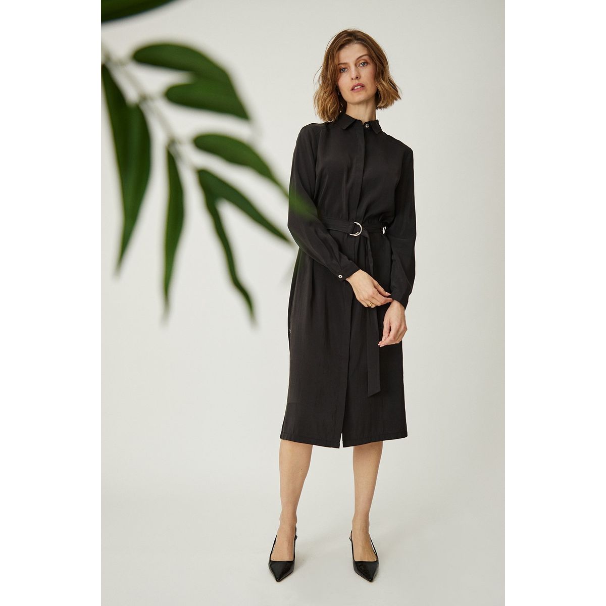 MA GRIFFE - Vestido Largo Negro Mujer Magriffe