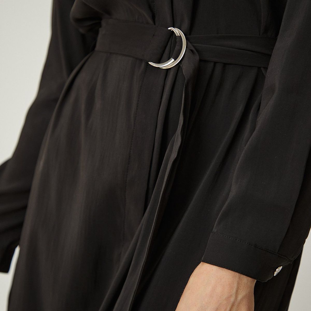 MA GRIFFE - Vestido Largo Negro Mujer Magriffe