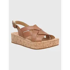 HUSH PUPPIES - Sandalia Cuero Café Mujer Molle