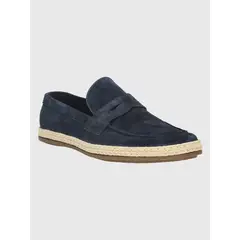 HUSH PUPPIES - Mocasín Cuero Azul Oscuro Hombre Montella