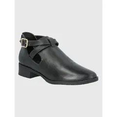 HUSH PUPPIES - Botín Cuero Negro Mujer Garla