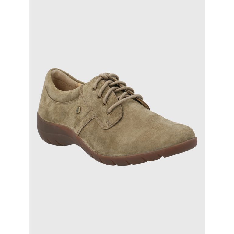 Zapato Cuero Verde Militar Mujer Rojam