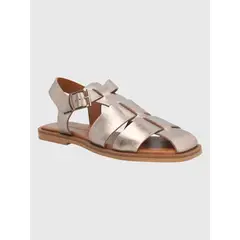 HUSH PUPPIES - Sandalia Cuero Gris Mujer Tresenda