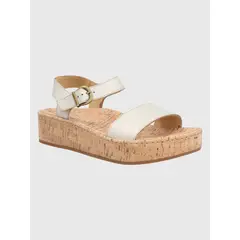 HUSH PUPPIES - Sandalia Cuero Dorado Mujer Zug
