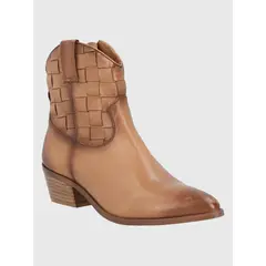 HUSH PUPPIES - Botín Cuero Café Claro Mujer Vitto