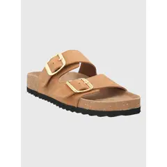 HUSH PUPPIES - Sandalia Cuero Café Mujer Lausana