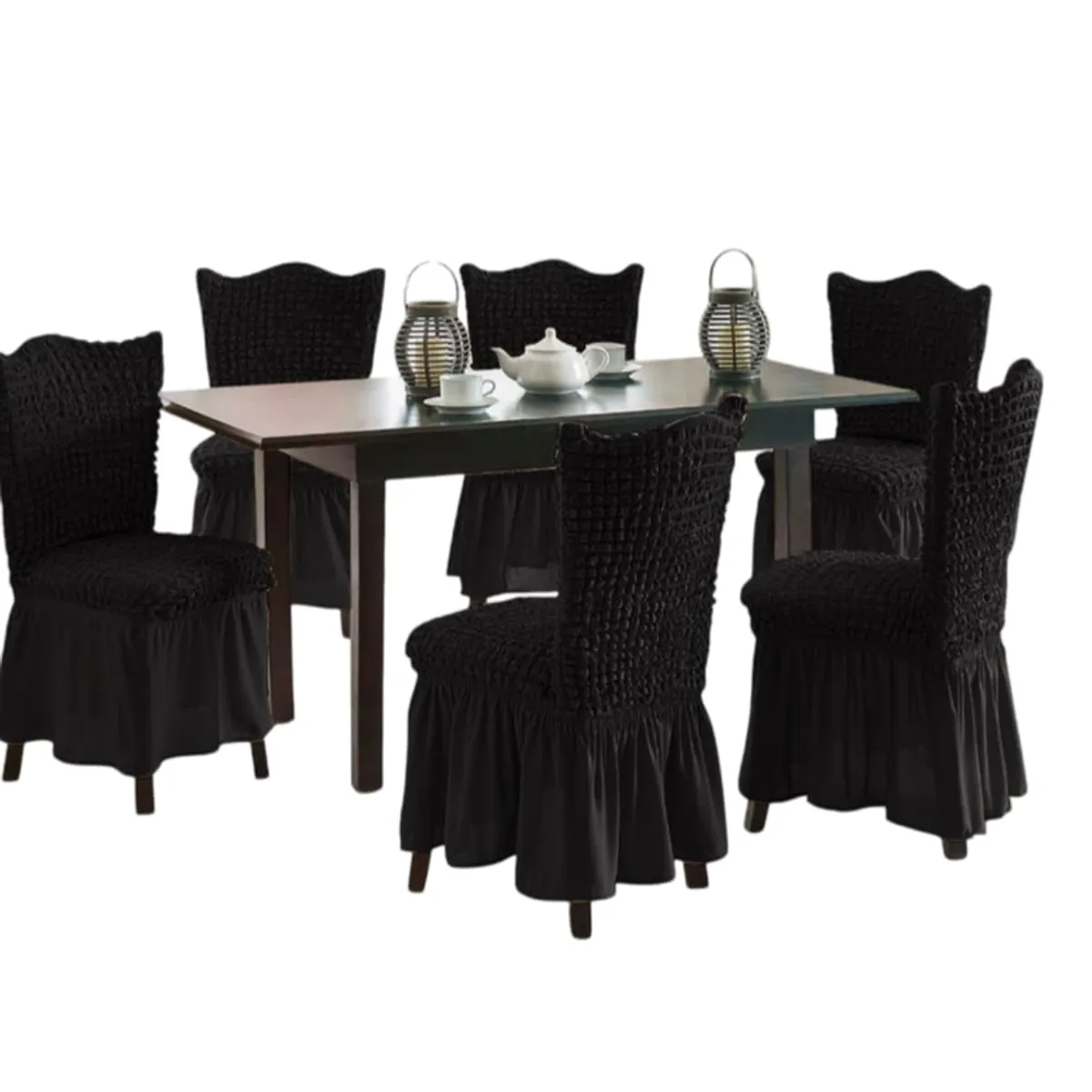 GENERICO - Fundas Sillas Turcas - Pack de 6 Unds T2