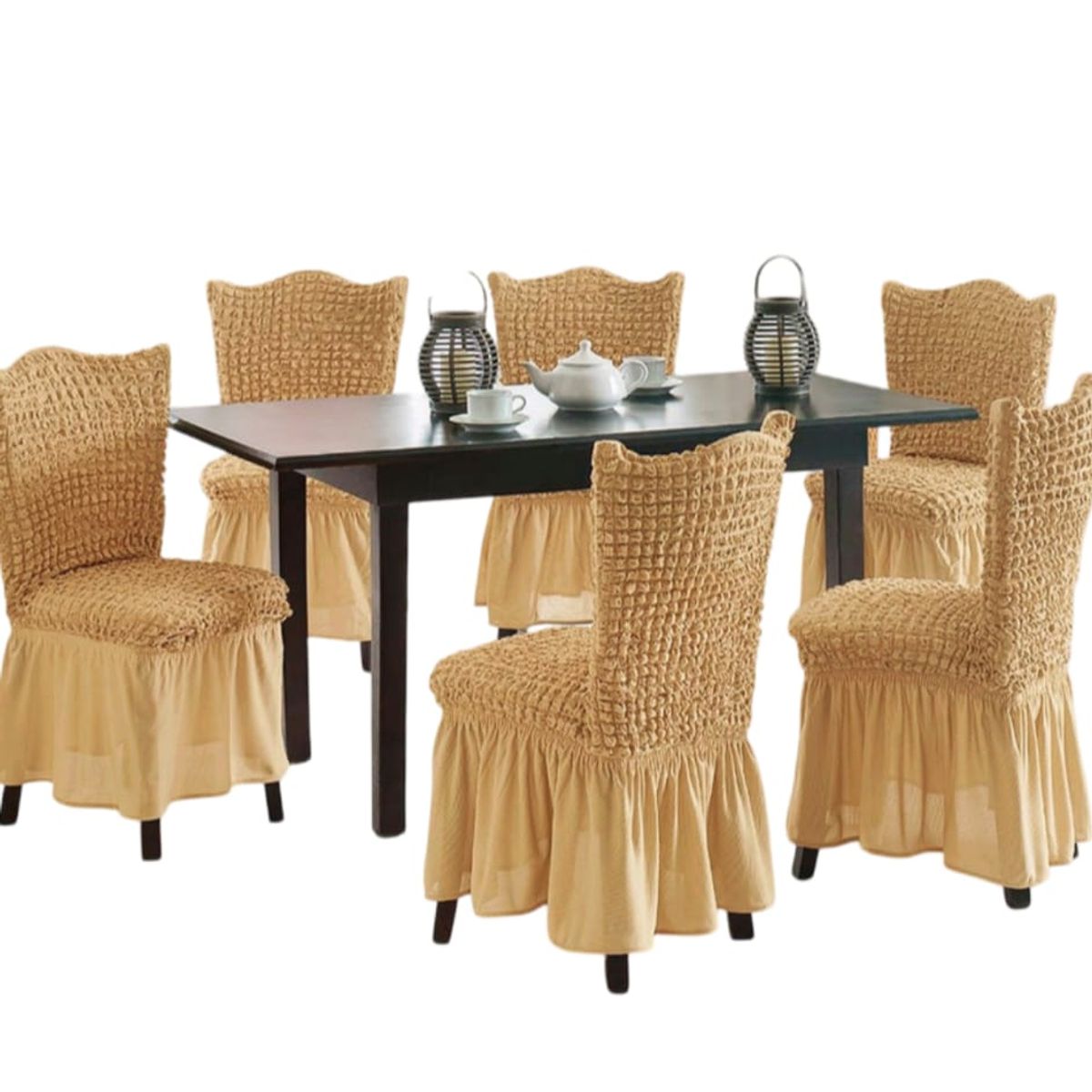 GENERICO - Fundas Sillas Turcas - Pack de 6 Unds T12