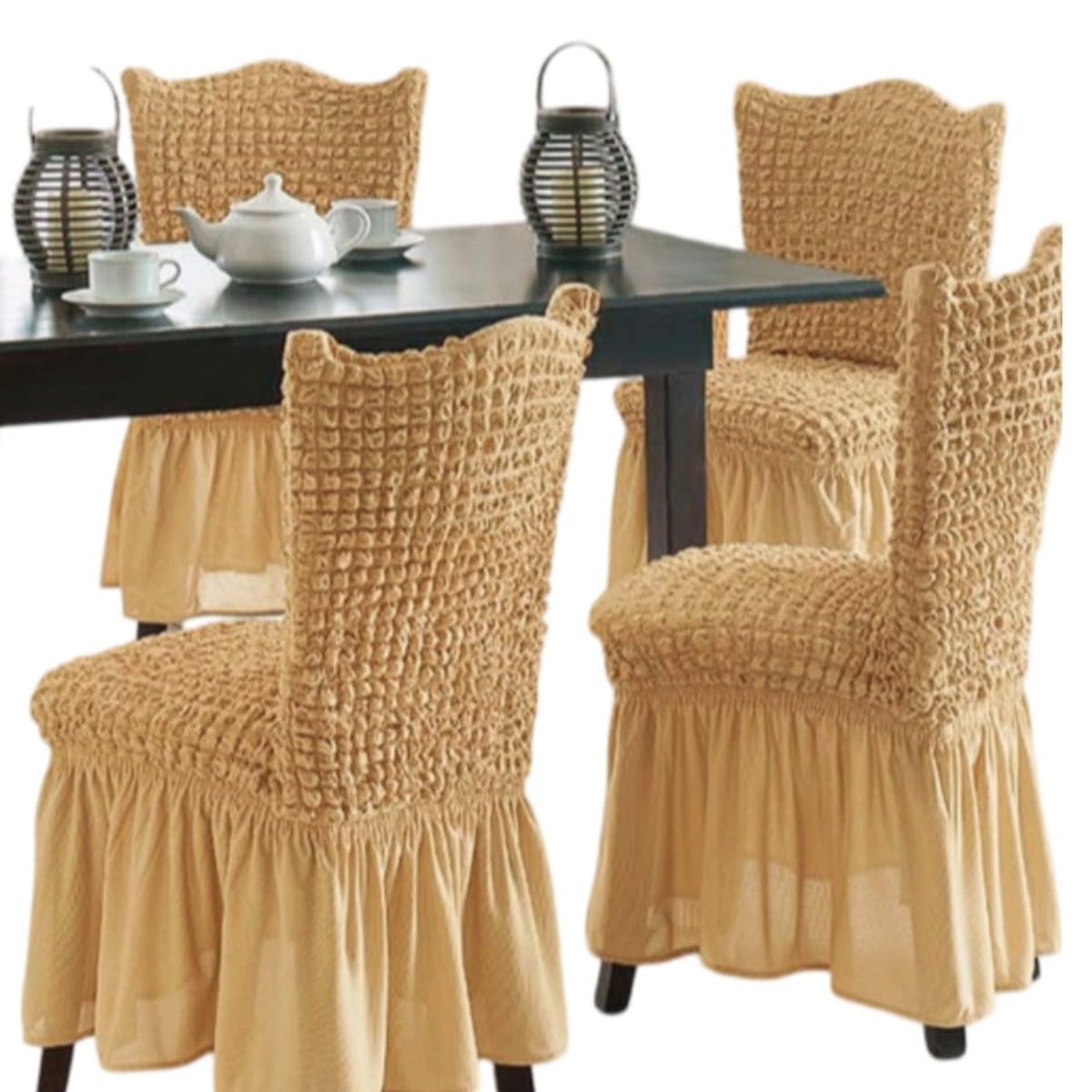 GENERICO - Fundas Sillas Turcas - Pack de 6 Unds T12