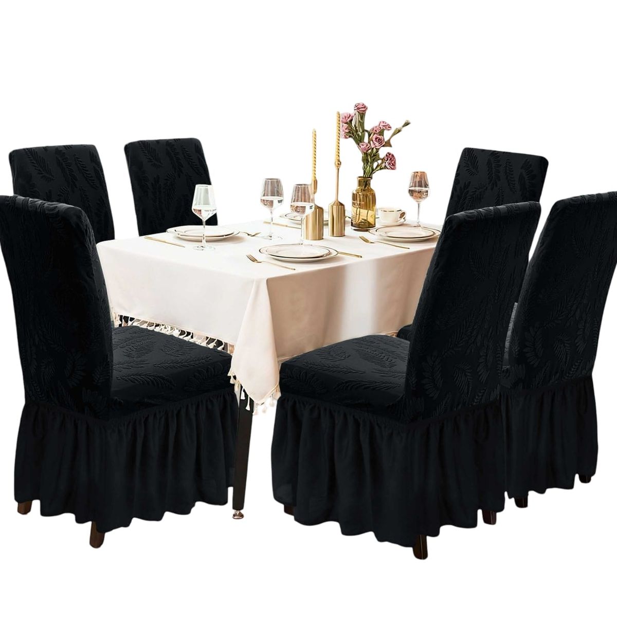 GENERICO - Fundas Sillas Turcas Diseñadas - Pack 6 D1