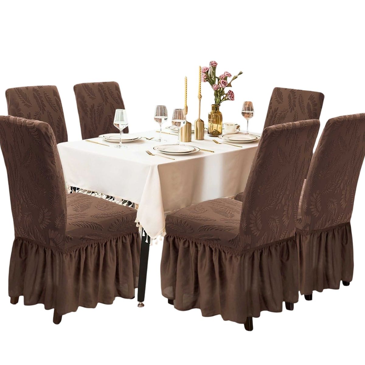 GENERICO - Fundas Sillas Turcas Diseñadas - Pack 6 D3