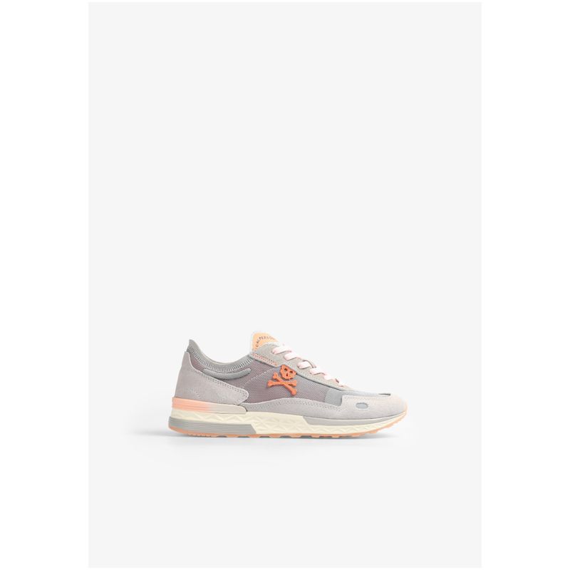 SCALPERS - Zapatillas Ante Tricolor Orange