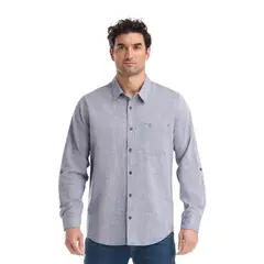 PANAMA JACK - Camisa Hombre Manga Larga Azul