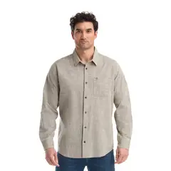 PANAMA JACK - Camisa Hombre Manga Larga Verde Musgo
