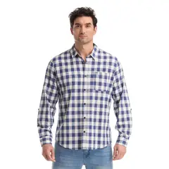 PANAMA JACK - Camisa Hombre Manga Larga Azul
