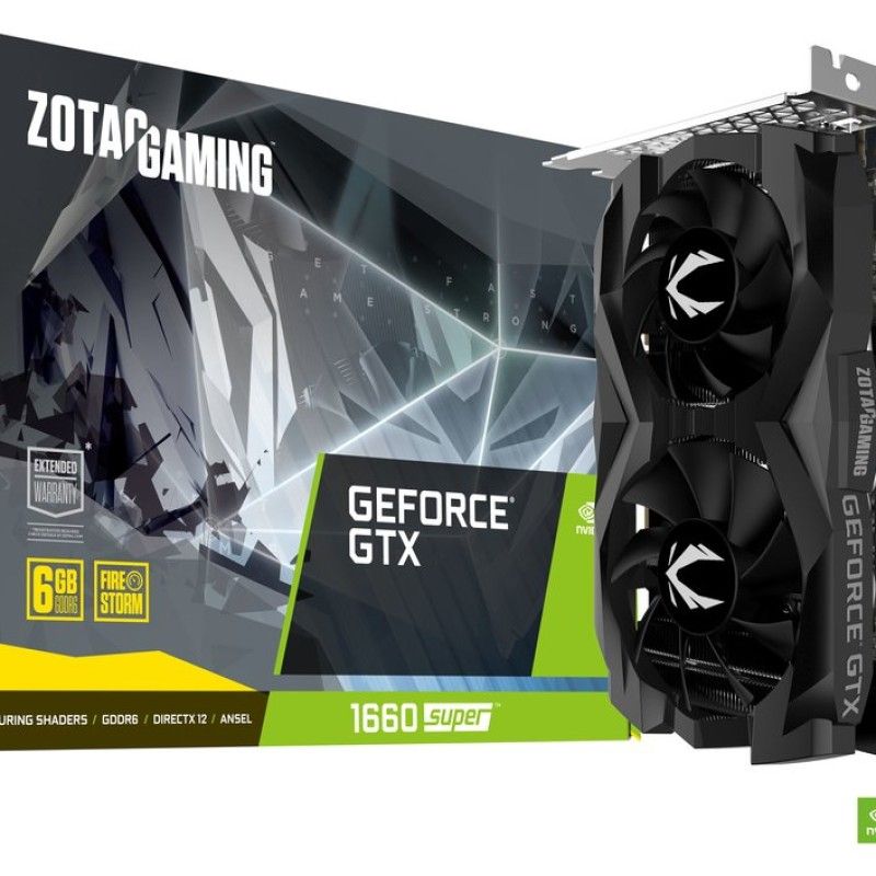 ZOTAC - ZOTAC GAMING GEFORCE GTX 1660 SUPER TWIN FAN BLACK