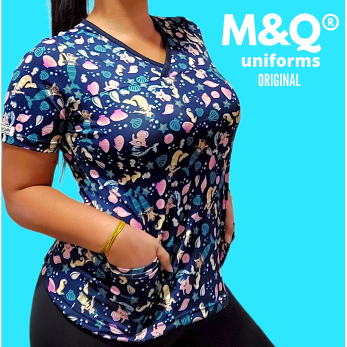 MQ PROFESIONAL - Delantal Clínico Elasticado Sirena