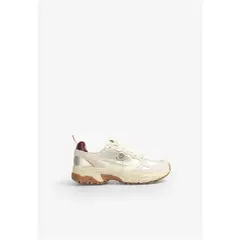 SCALPERS - Zapatillas Combinada Metalizada Beige