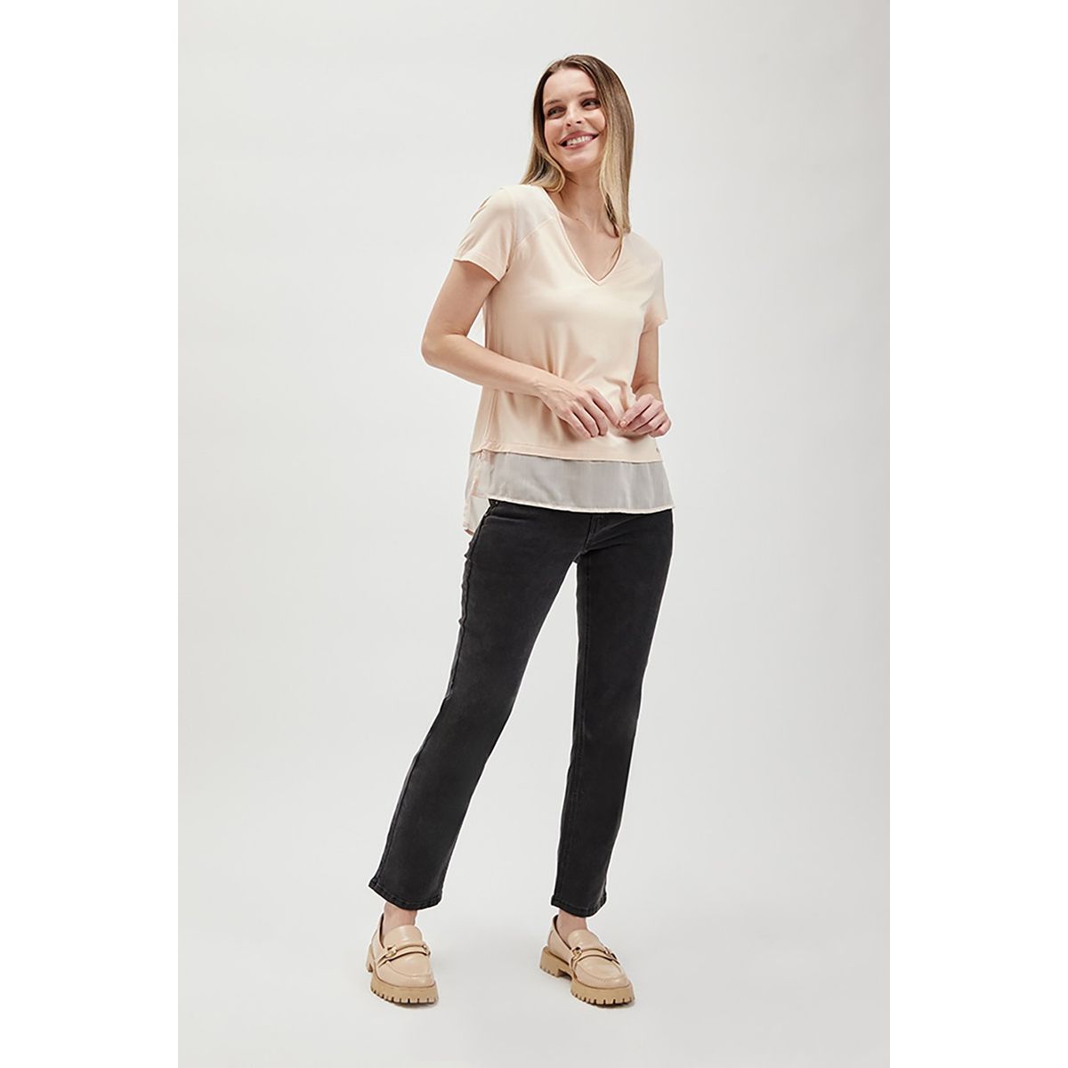 ASH - Polera Manga Corta Rosado Mujer Ash