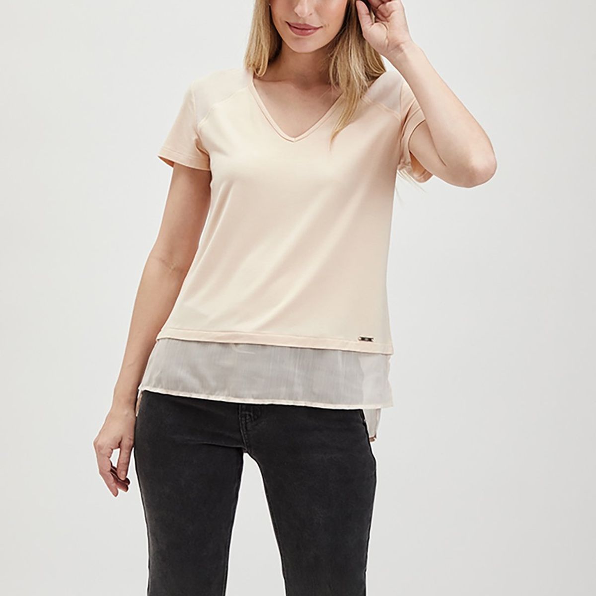 ASH - Polera Manga Corta Rosado Mujer Ash