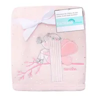 Frazada De Coral Plush Rosado Hada Niña